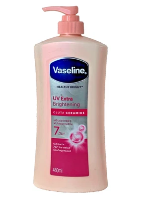 VASELINE LAIT UV EXTRA ÉCLAIRCISSANT HYDRATANT NOURRISSSANT PROTECTEUR 480ML - Photo 1/4
