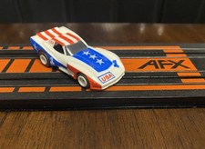 Aurora AFX Tomy Chevrolet Corvette USA Red/White/Blue 1 -Tomy AFX Turbo Chasis
