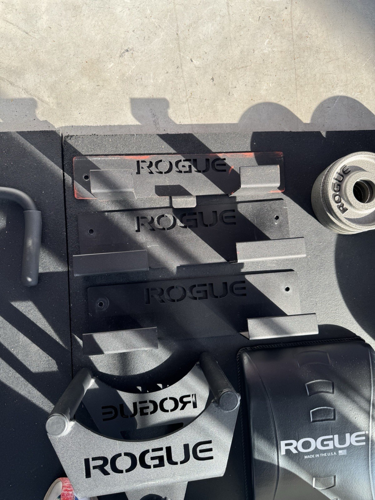 ROGUE BENCH & ROWER HANGER  used price is for one I have 3 available 
