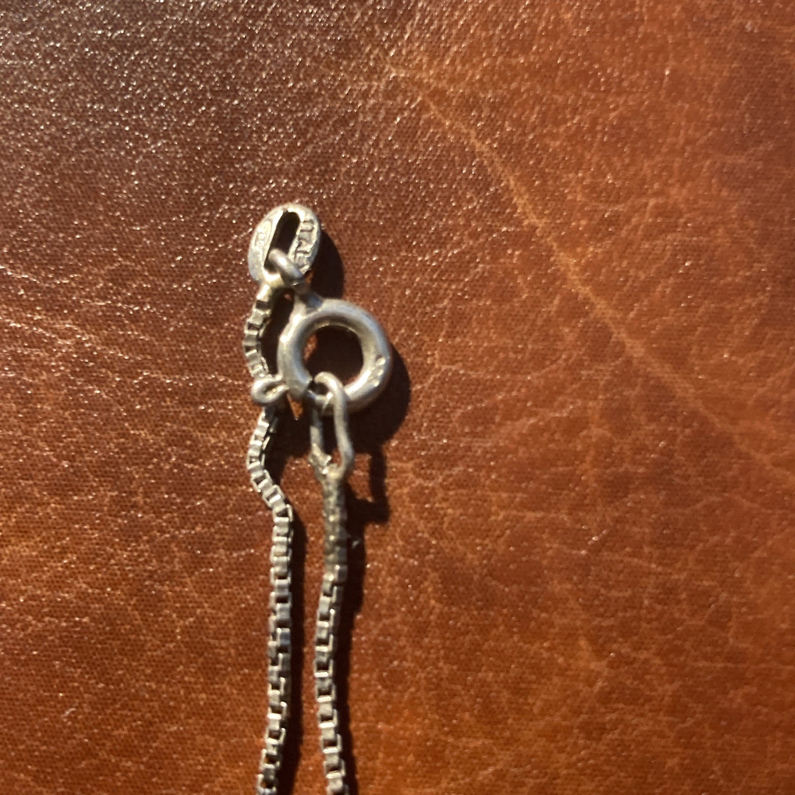 B709 - Sterling Silver Scroll Rectangle Pendant, … - image 4