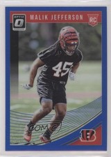 2018 Donruss Optic Rookies Blue Prizm 73/149 Malik Jefferson #123 ni4