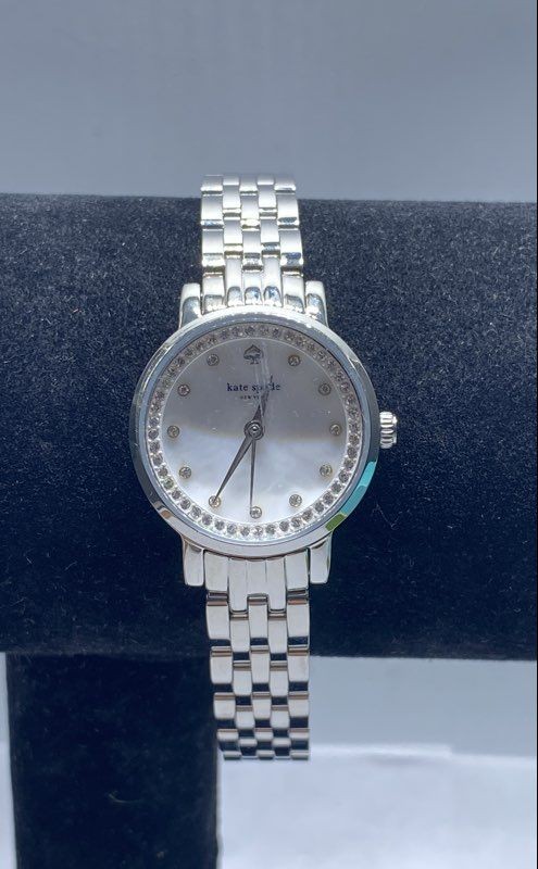 Kate Spade KSW1241 Women's Watch Stainless Steel Mother of Pearl Crystal Box