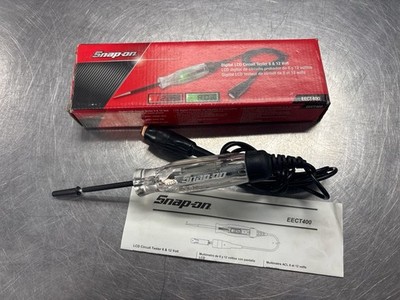 USED SNAP-ON EECT400 6V & 12V DIGITAL LCD CIRCUIT TESTER (QUC026746)