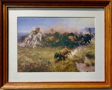 The Buffalo Hunt No. 39    Charles M. Russell