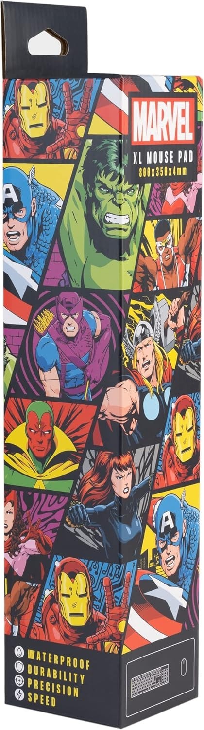 XXL Mouse Pad Marvel | Gaming Desk Mat 31.5 x 13.8 inches Non-Slip Rubber Mat