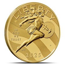 2025 1/2 oz Proof DC Comics Wonder Woman American Liberty Gold Coin (Box, CoA)