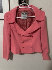 Vintage Moschino Couture Pink Wool Jacket