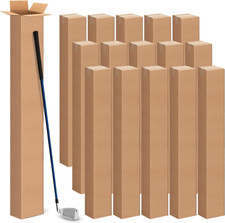 6X6X48 Inch Tall Corrugated Cardboard Boxes 15 Pack, 6"L X 6"W X 48"H Golf Club