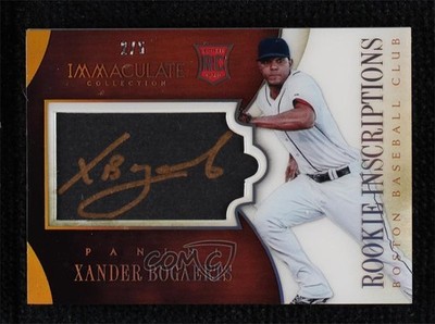 2014 Immaculate Rookie Inscriptions Hologold 2/5 Xander Bogaerts Auto RC uk2