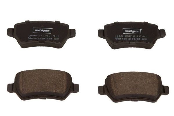 1 X Bremsbelagsatz BremsbeläGe Maxgear 19-0450 FüR Opel-image