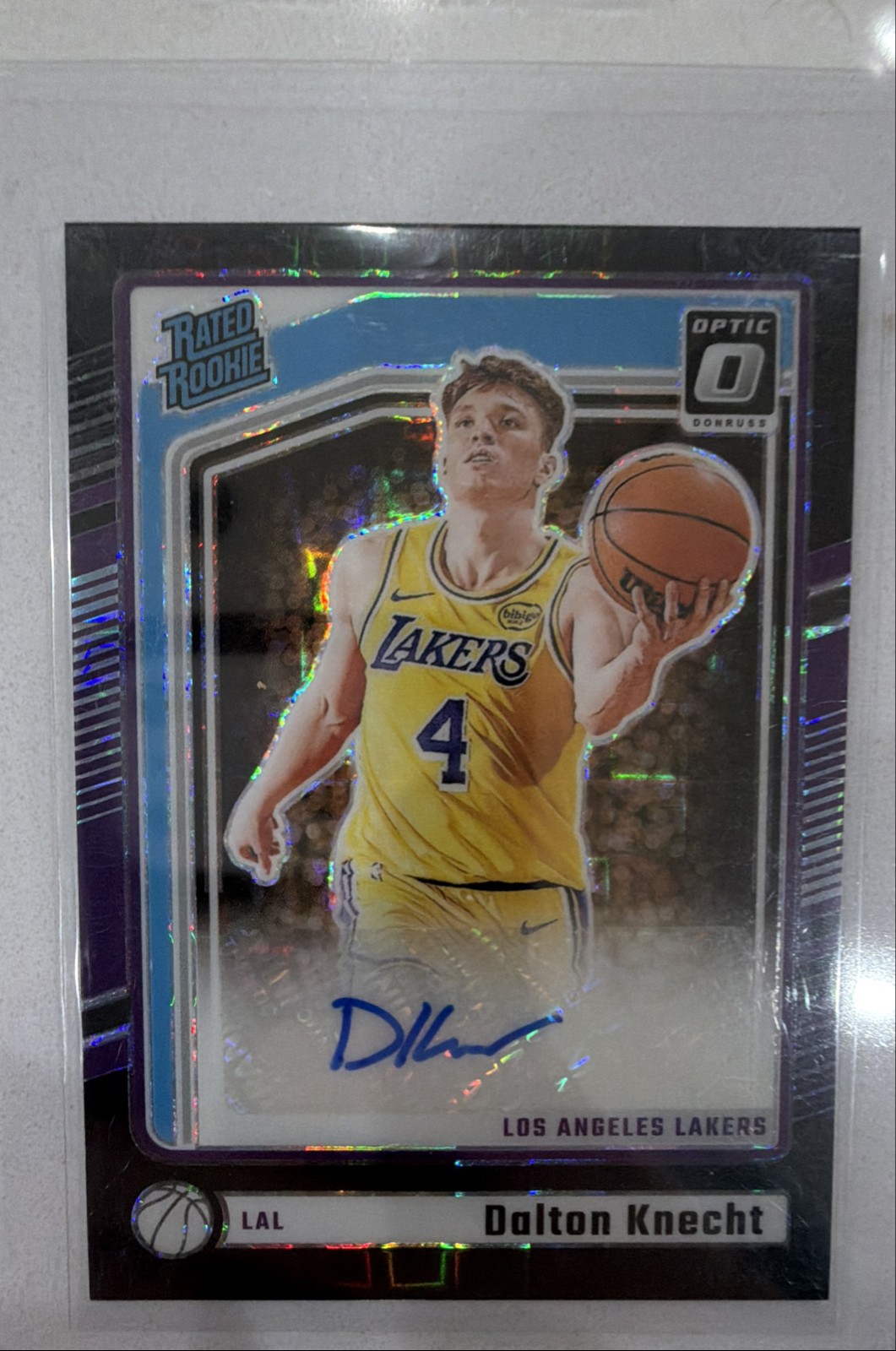 2024-25 Panini Donruss Optic - Rated Rookie Signatures Dalton Knecht #307 Black
