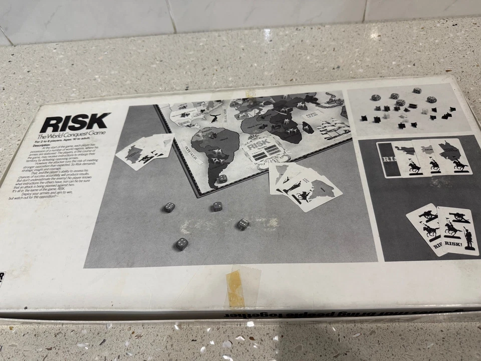 Risk Board Game - Parker - World Conquest Game - Vintage 1985 -  - Image 4 of 4