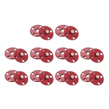 10 Sets Sewing Snap Buttons, Press Buttons Snap Fasteners 10mm, Wine Red