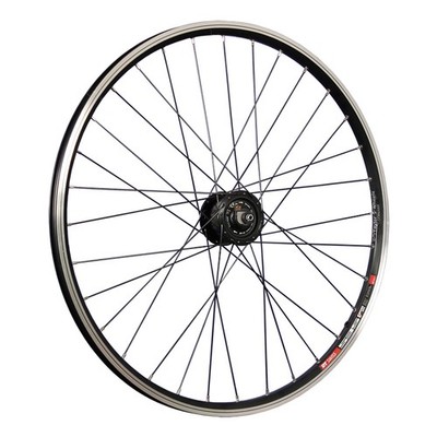 Laufrad 26 Zoll Vorderrad DT Swiss 535 Shimano Alfine Nabendynamo Disc schwarz