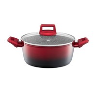 Ambition Kochtopf Mit Deckel Topf Suppentopf Aluminium Induktion Ombre Red 24Cm
