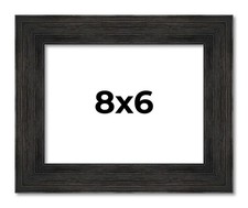 8x6 Frame Black Barnwood Picture Frame Modern Photo Frame UV Acrylic, Acid Free