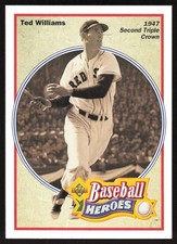 1992 Upper Deck Baseball Heroes Ted Williams Ted Williams #32 Boston Red Sox