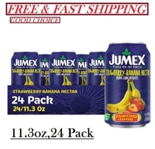 (24 Pack)Jumex Strawberry Banana Nectar Juice-Made with Fresh Fruit Puree,11.3oz