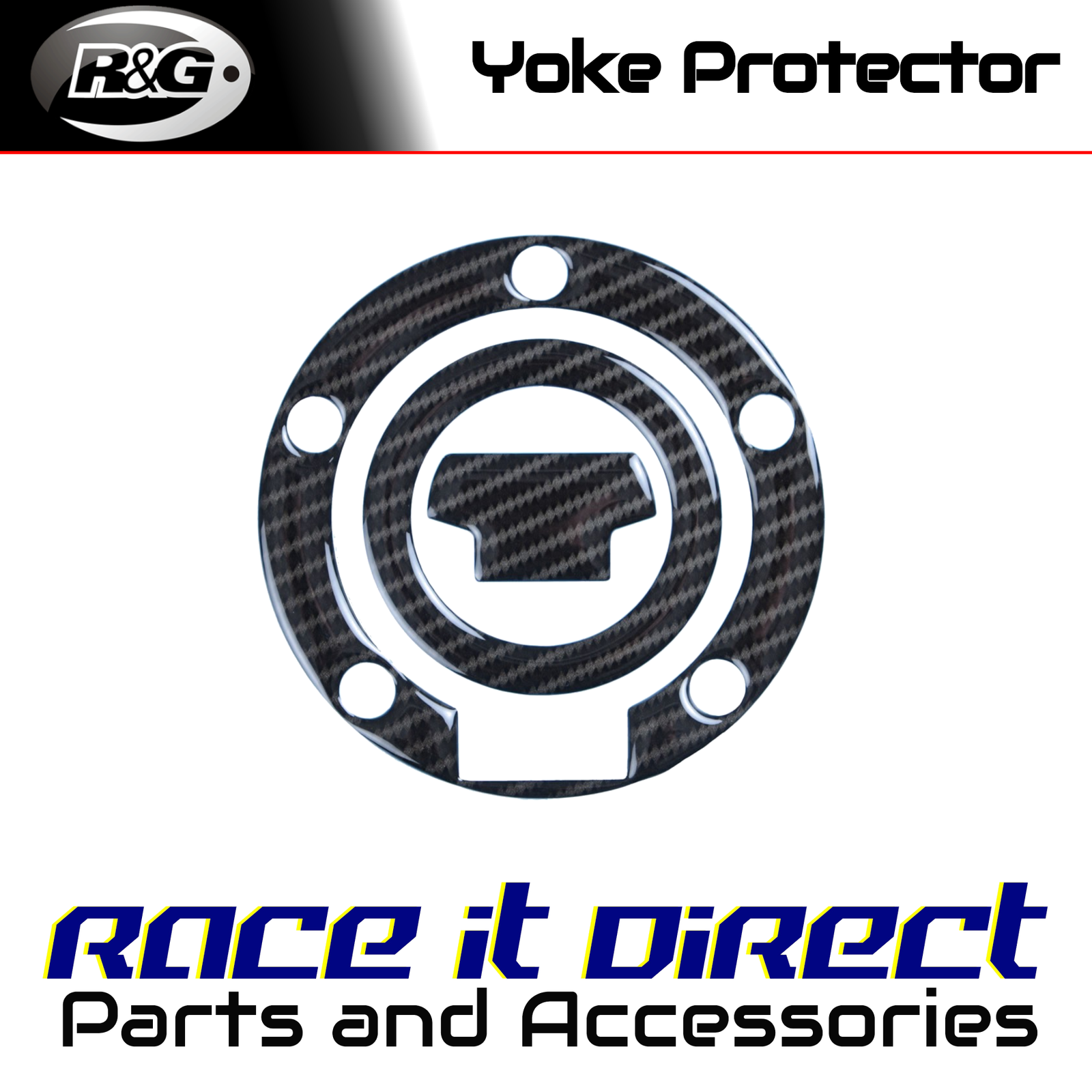 Carbon Fibre Fuel Cap Protector for Yamaha XSR700 2022-2026 Red Dynamic