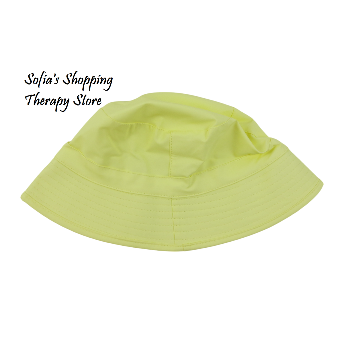 RAINS New in Package Pale Yellow Waterproof Bucket Hat Sizes 