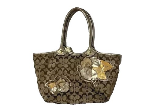 RARE! Coach Bleecker Soho Shoulder Bag Signature Jacquard Handbag