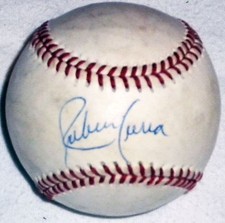 RUBEN SIERRA A'S YANKEES HAND SIGNED AUTOGRAPHED GAME USED OFFICIAL AL BASEBALL!