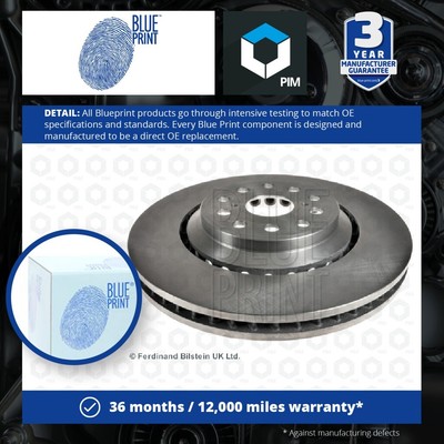 Brake Disc Single Vented Front Left 357mm ADT343287 Blue Print 4351650010 New
