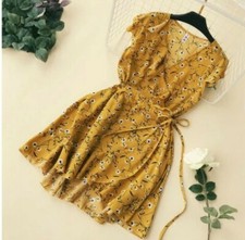 Floral Ruffled Mini Dress