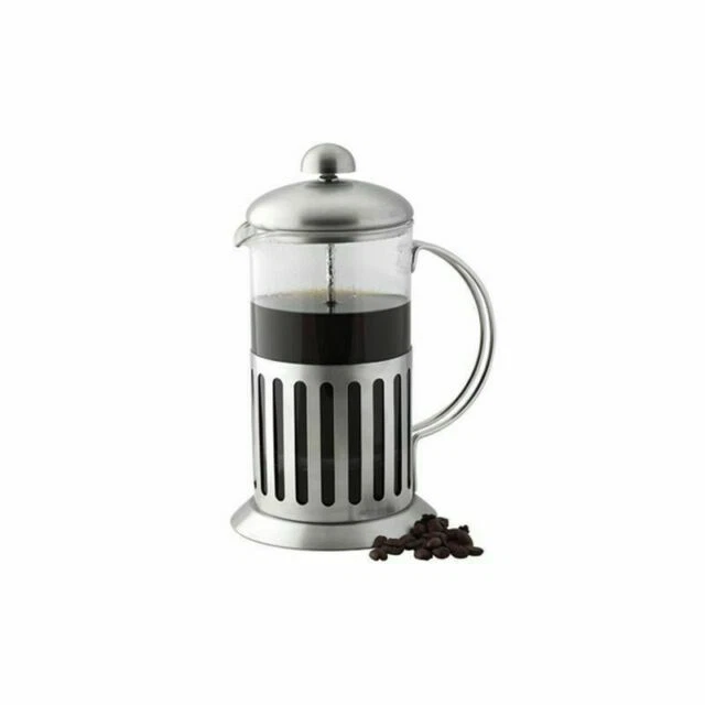 350ML Coffee Plunger 350ml S/Steel / Glass Cafetiere French Filter Coffee Pres