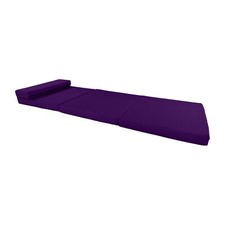 Portable Lounger Shikibuton, Folding Foam Beds Sleep 83 x 27 x 3, Purple