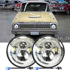 Fit Ford Falcon Sedan Delivery 1961-1965 7inch Round Led Headlights Hi/Lo Beam