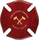 Customized Elegant Rosewood Piano Finish Maltese Cross Plaque