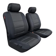 Seat Covers For FORD EXPLORER SPORT TRAC 2001-2005 Black Canvas Jacquard Front