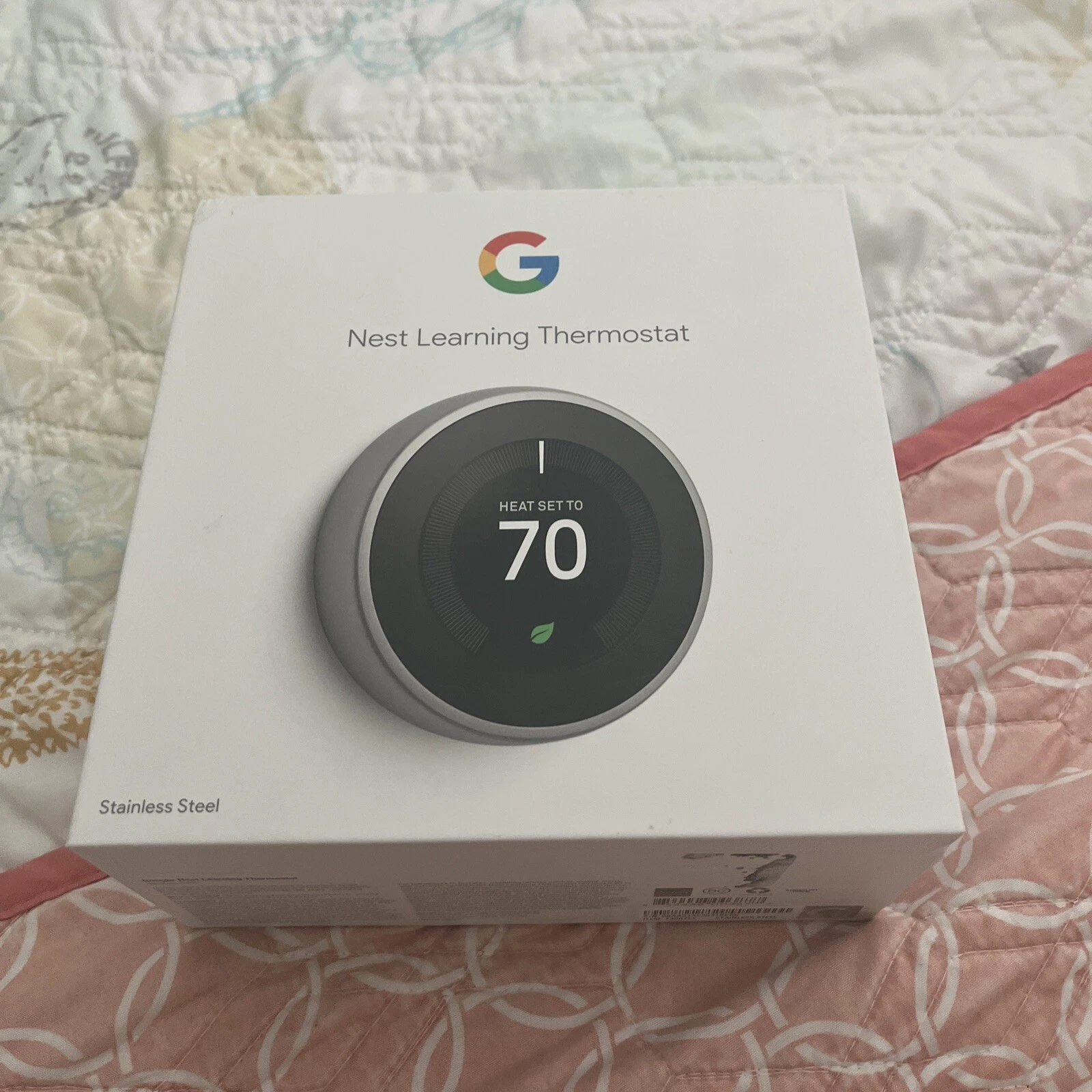 Sealed: Google Nest Learning Thermostat Stainless Steel T3007ES