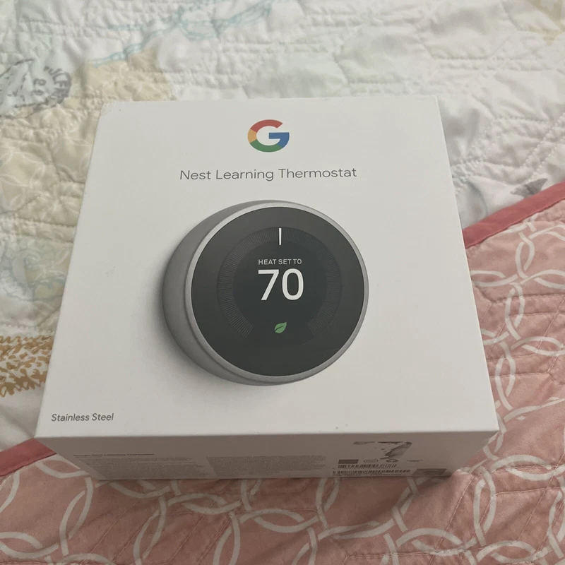 Google Nest Learning Thermostat Stainless Steel T3007ES