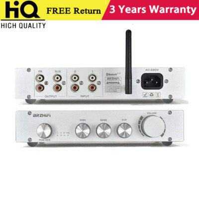BRZHIFI L1B Pure Class A 2.0/2.1 Channel HiFi Audio Power Amplifier Bluetooth
