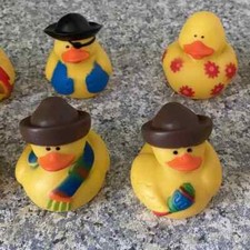 2  16 Pc Oriental Trading Fun Yellow Rubber Duck Duckies Assortment character