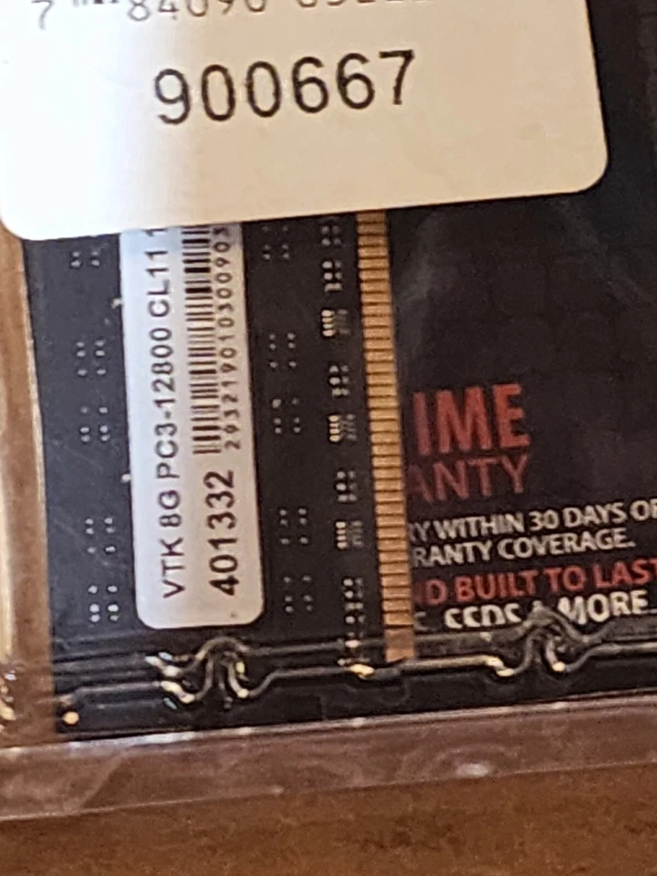 VisionTek 8GB 1600MHz DDR3 PC3-12800 DIMM RAM Memory Module Brand New CL 11 - Image 3 of 4