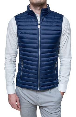 GIUBBOTTO PIUMINO UOMO CASUAL SMANICATO GILET BLU SLIM FIT tag S M L XL XXL  3XL | eBay