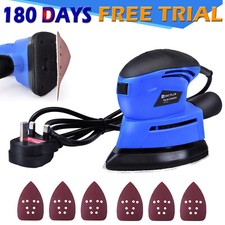 Detail Sander 130W Compact Sander Machine 12000RPM Electric Sander 6 Sandpapers