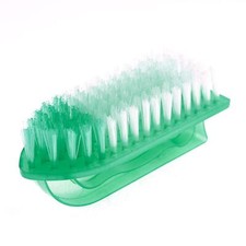 Household Plastic Nonslip Handgrip Clothes Shoes Cleaning Scrub Brush Turquoise