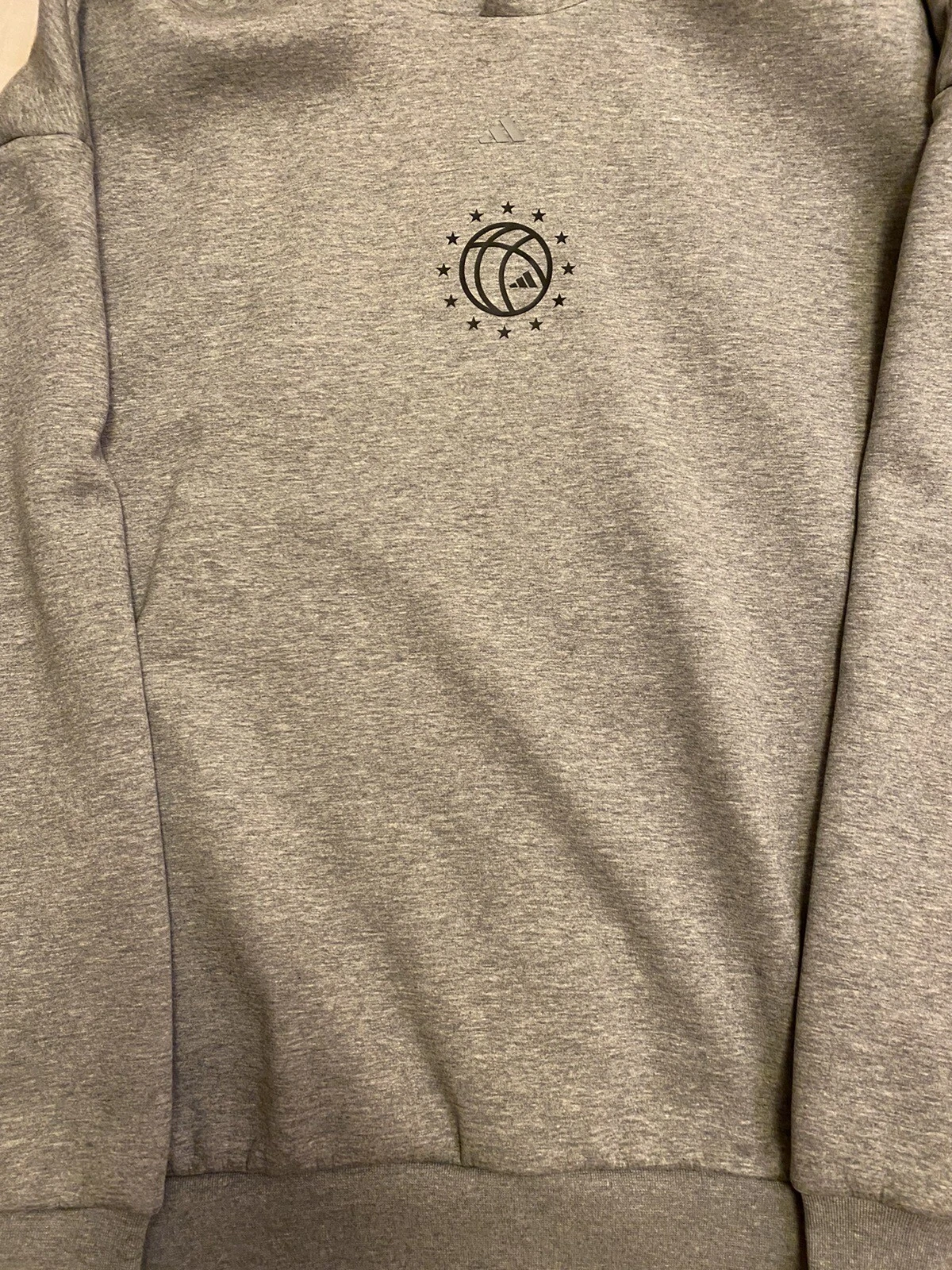 SACAI Felpa con cappuccio Adidas basket Nuova Grigia Taglia L