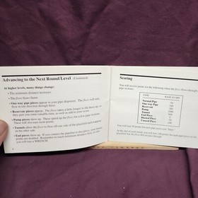 NES Nintendo pipe dream Manual only no game