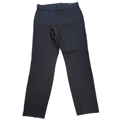 NWT J.Crew Women's Sz S Pixie Pant Stretch Ponte Black Elastic Waist Zip Back