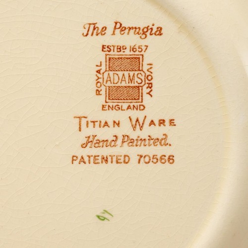 (8) Royal Adams The Perugia Titian Ware Antique Bread Plates 6.25" *READ* - Picture 7 of 7