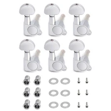 Metallor Sealed Full Metal Tuners Tuning Pegs Machine Heads For Electric Guitar