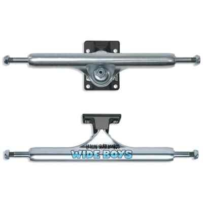 11.0'' Slappy ST1 Hollow Wide Boy Trucks - Polished / Black (Set of 2 Trucks)