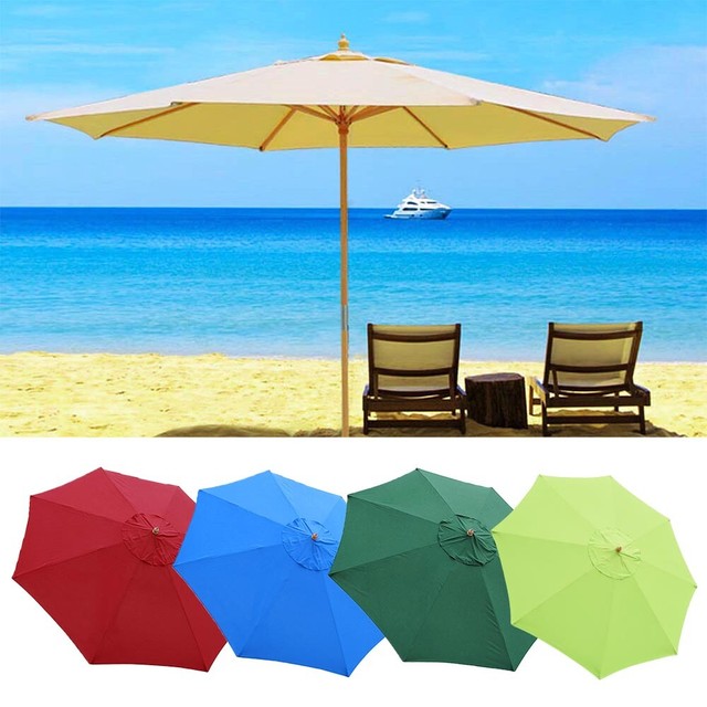 13 Ft Patio Wood Umbrella German Wooden Pole Outdoor Beach Cafe Garden Sun Shade For Sale Online Ebay