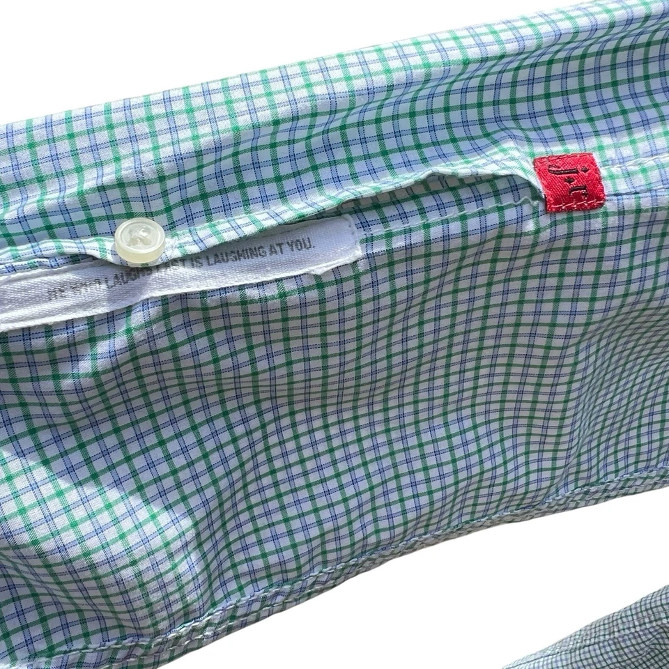 J.A.C.H.S. Camisa Jachs Just A Barata Abotonada Para Hombre Talla Mediana Cuadros Manga Larga Foto 4 de 4