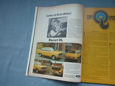 FORD ESCORT XL 1976 ADVERT SINGLE PAGE ADVERTISING GREAT FOR FRAMING - image 1 of 3